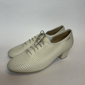 Supadance 1026 Pumps Beige Tan Leather Women's practice shoes Size 8,5p